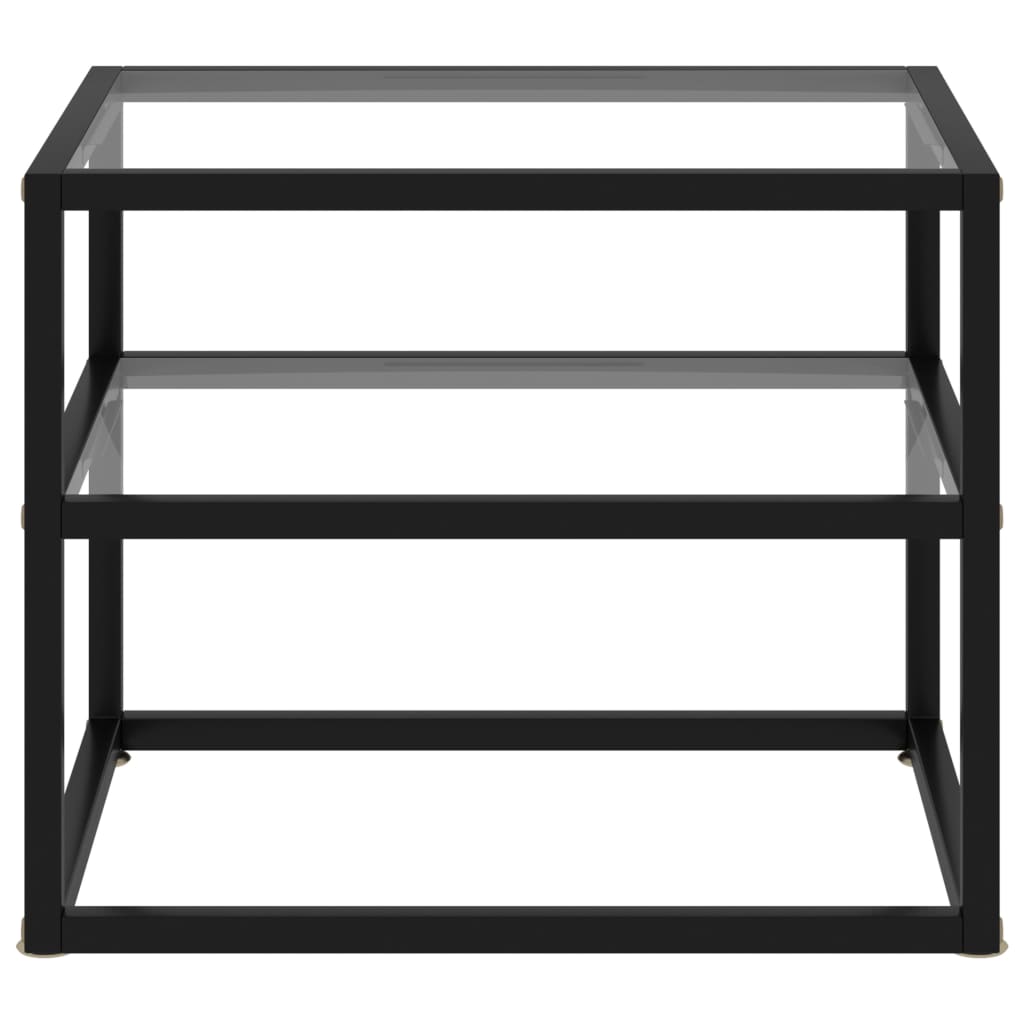 Tavolo Consolle Trasparente 50x40x40 cm in Vetro Temperato | homemem39