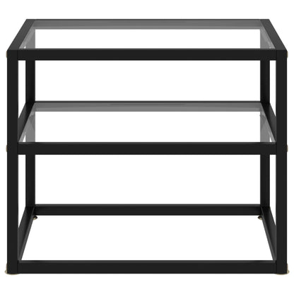Tavolo Consolle Trasparente 50x40x40 cm in Vetro Temperato | homemem39
