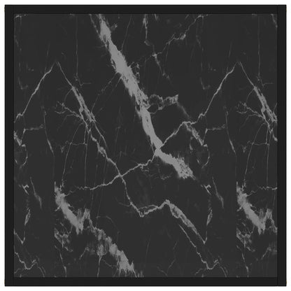 Tavolino da Salotto Nero 60x60x35 cm in Vetro Temperato | homemem39