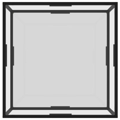 Tavolino da Salotto Trasparente 80x80x35 cm in Vetro Temperato