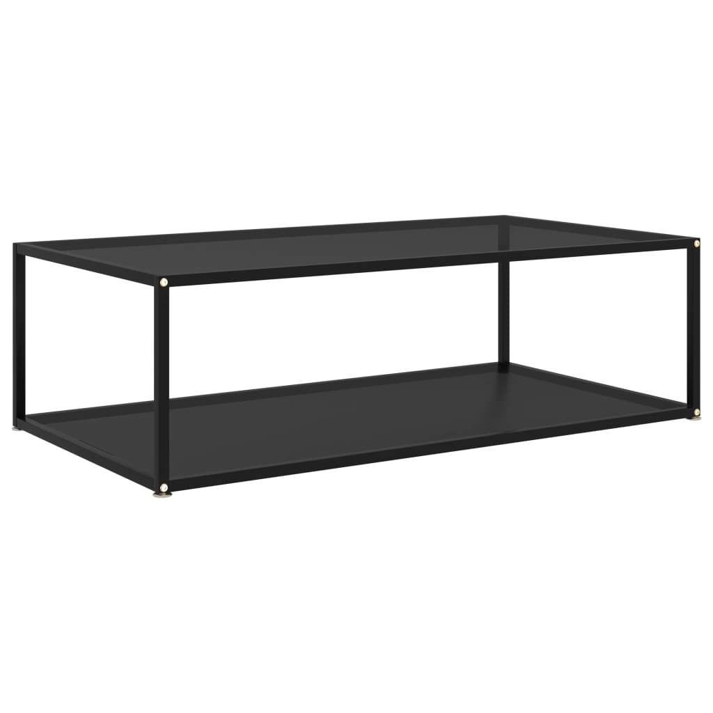 322903 vidaXL Coffee Table Black 120x60x35 cm Tempered Glass - homemem39