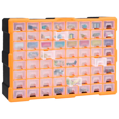 Mobile Contenitore con 64 Cassetti 52x16x37,5 cm | homemem39