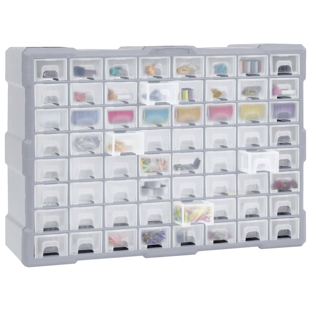Mobile Contenitore con 64 Cassetti 52x16x37,5 cm | homemem39