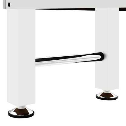 Tavolo Calcio Balilla in Acciaio 60 kg 140x74,5x87,5 cm Bianco - homemem39