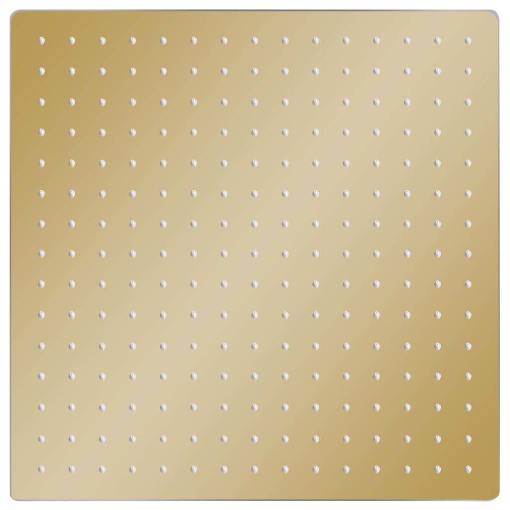 Testa Doccia a Pioggia in Acciaio Inox 40x40 cm Quadrata Oro - homemem39