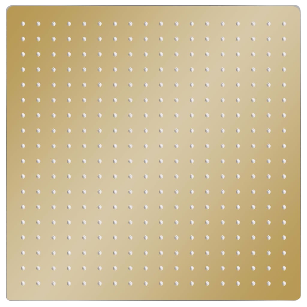 Testa Doccia a Pioggia in Acciaio Inox 50x50 cm Quadrata Oro - homemem39