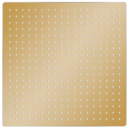 Testa Doccia a Pioggia in Acciaio Inox 50x50 cm Quadrata Oro - homemem39