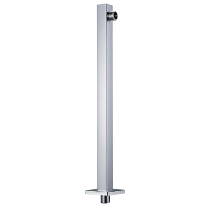 Braccio di Supporto Doccia Quadrato Acciaio 201 Argento 40 cm | homemem39