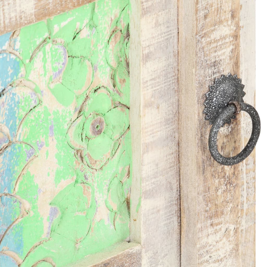 Comodino 40x30x50 cm in Legno di Acacia Grezzo - homemem39