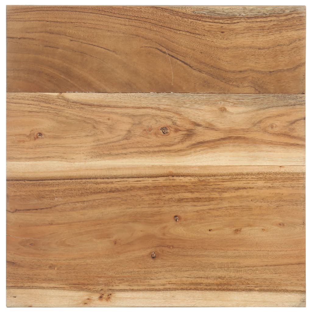 Tavolino Laterale 40x40x35 cm in Legno Massello di Acacia