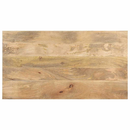 Tavolino da Salotto 110x60x35 cm in Legno Massello di Mango