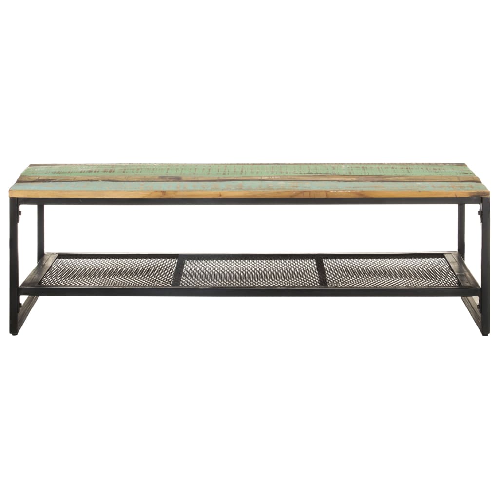 Tavolino da Salotto 110x60x35 cm in Legno Massello di Recupero | homemem39