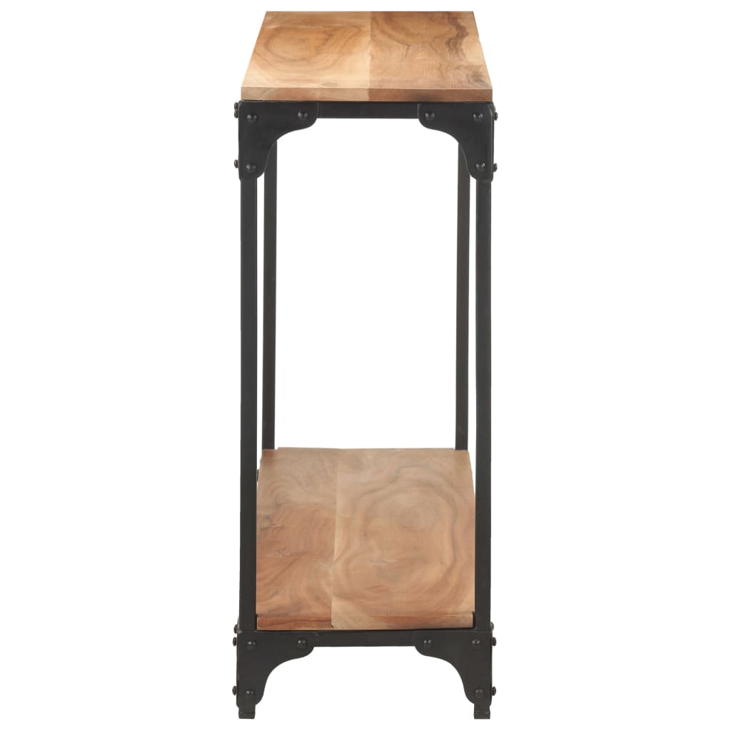 Tavolo Consolle 110x30x75 cm in Legno Massello di Acacia - homemem39