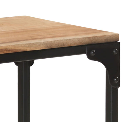 Tavolo Consolle 110x30x75 cm in Legno Massello di Acacia - homemem39