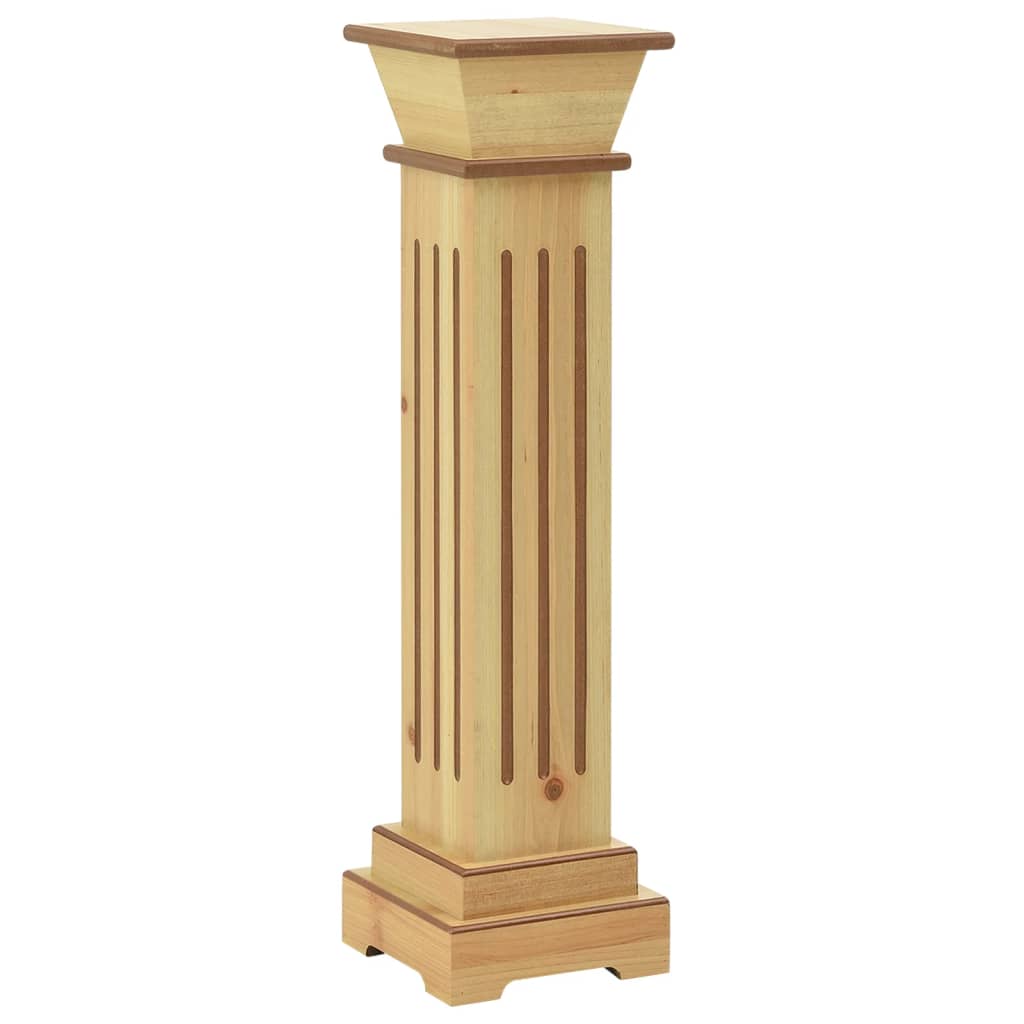 Piedistallo per Piante Quadrato Classico Legno 17x17x66 cm MDF - homemem39