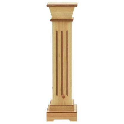 Piedistallo per Piante Quadrato Classico Legno 17x17x66 cm MDF - homemem39
