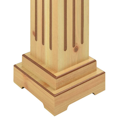 Piedistallo per Piante Quadrato Classico Legno 17x17x66 cm MDF - homemem39