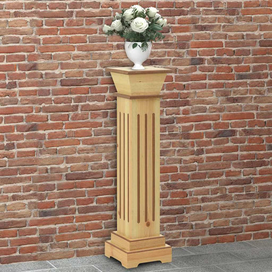 Piedistallo per Piante Quadrato Classico Legno 17x17x66 cm MDF - homemem39