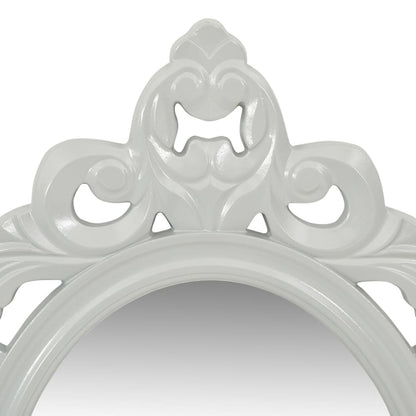 Set Mensola da Parete Svuotatasche con Ganci e Specchio Grigio - homemem39