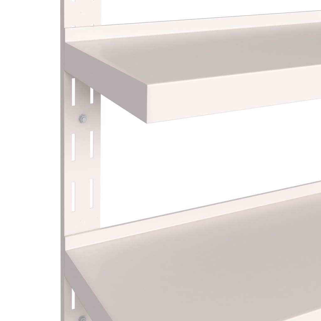 Mensole Galleggianti a 2 Livelli 2 pz in Acciaio Inox 200x30 cm | homemem39