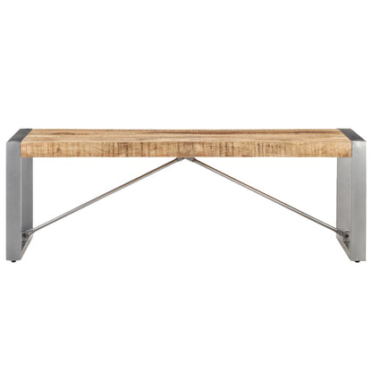 Tavolino da Salotto 120x60x40 cm in Legno di Mango Grezzo | homemem39