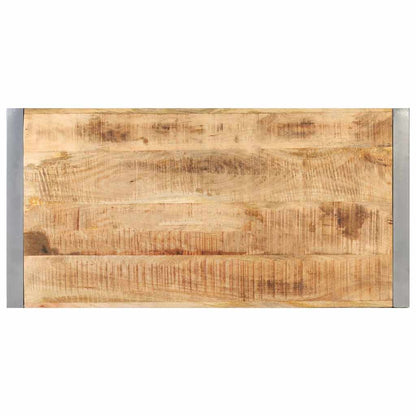 Tavolino da Salotto 120x60x40 cm in Legno di Mango Grezzo