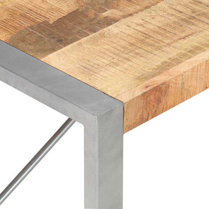 Tavolino da Salotto 120x60x40 cm in Legno di Mango Grezzo