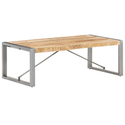 Tavolino da Salotto 120x60x40 cm in Legno di Mango Grezzo | homemem39