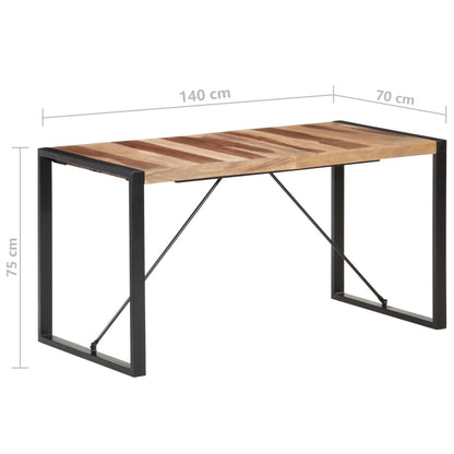 Tavolo da Pranzo 140x70x75 cm in Legno Massello | homemem39