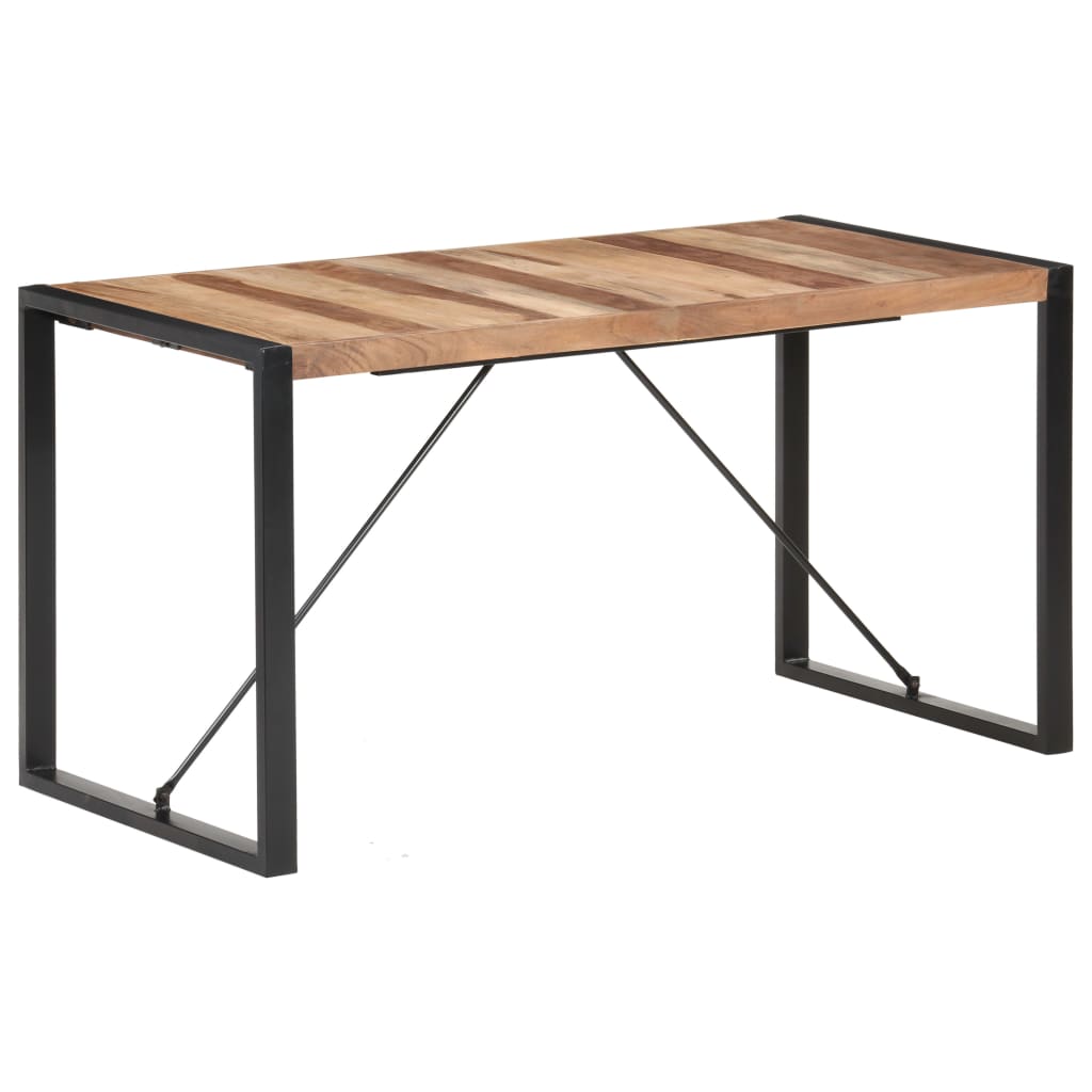 Tavolo da Pranzo 140x70x75 cm in Legno Massello | homemem39