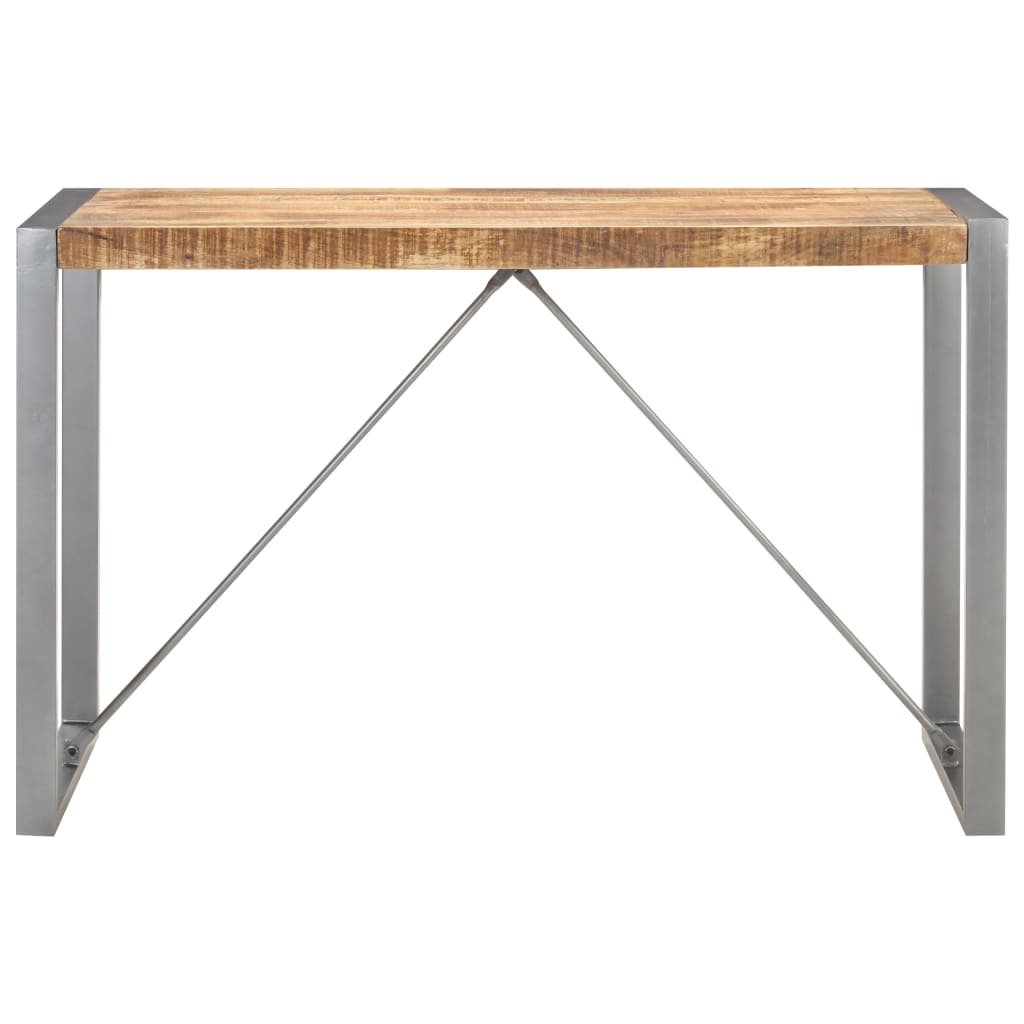 Tavolo da Pranzo 120x60x75 cm in Legno Massello di Mango Grezzo | homemem39