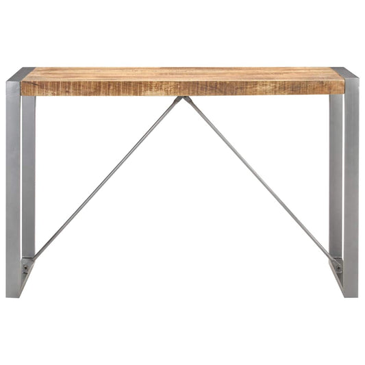 Tavolo da Pranzo 120x60x75 cm in Legno Massello di Mango Grezzo
