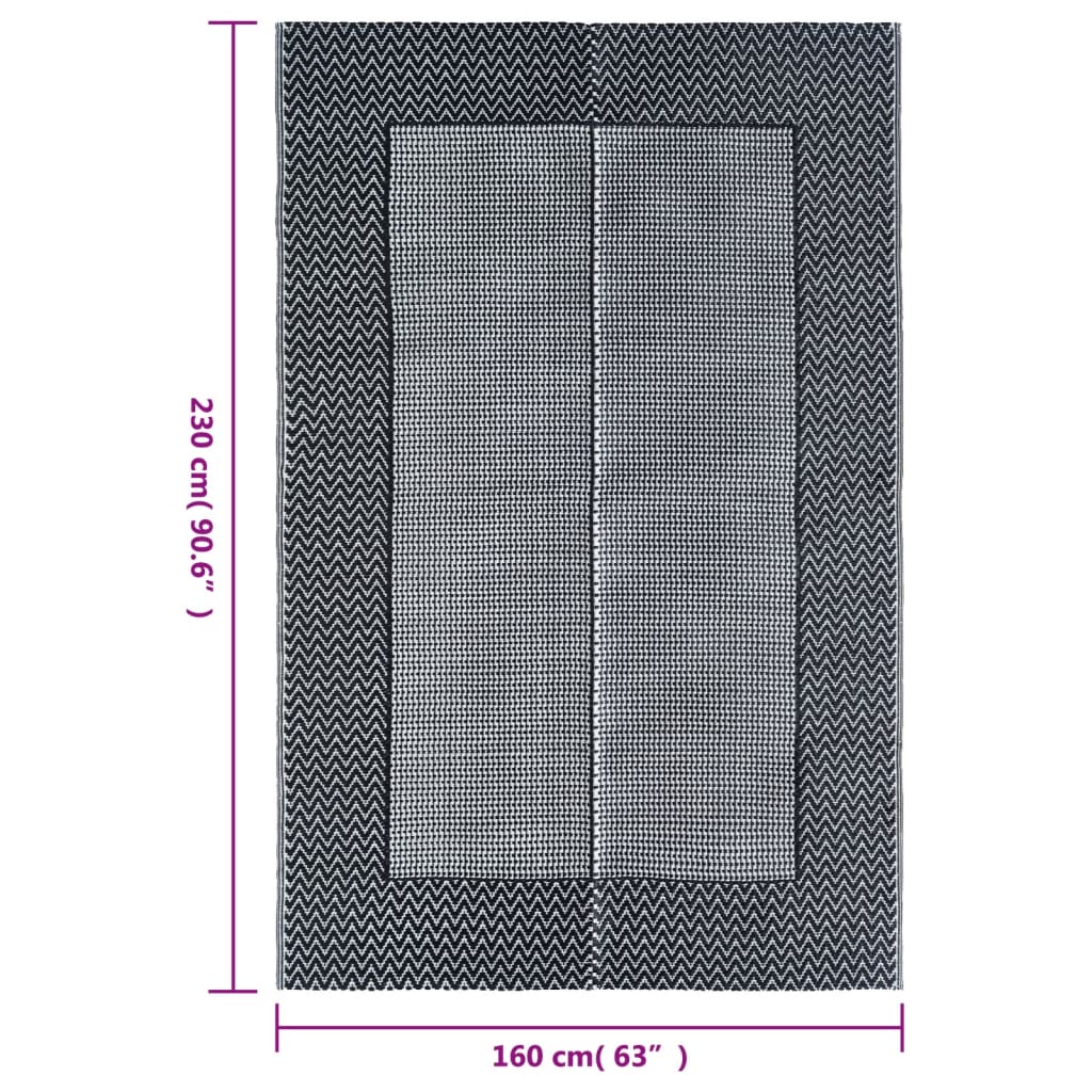 Tappeto da Esterni Grigio 160x230 cm in PP - homemem39