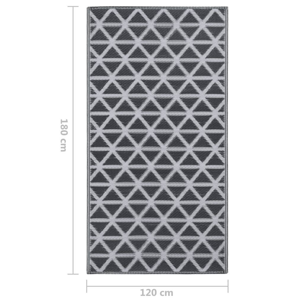 Tappeto da Esterni ARAKIL Nero 120x180 cm in PP | homemem39
