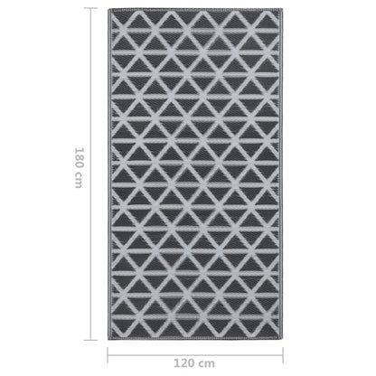 Tappeto da Esterni ARAKIL Nero 120x180 cm in PP | homemem39