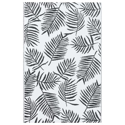 Tappeto da Esterni ARAKIL Bianco e Nero 160x230 cm in PP | homemem39