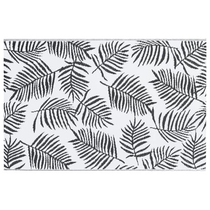 Tappeto da Esterni ARAKIL Bianco e Nero 160x230 cm in PP | homemem39