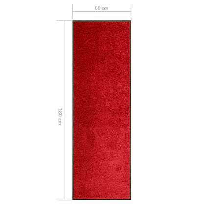 Zerbino Lavabile Rosso 60x180 cm | homemem39