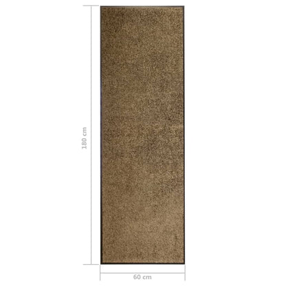 Zerbino Lavabile Marrone 60x180 cm - homemem39