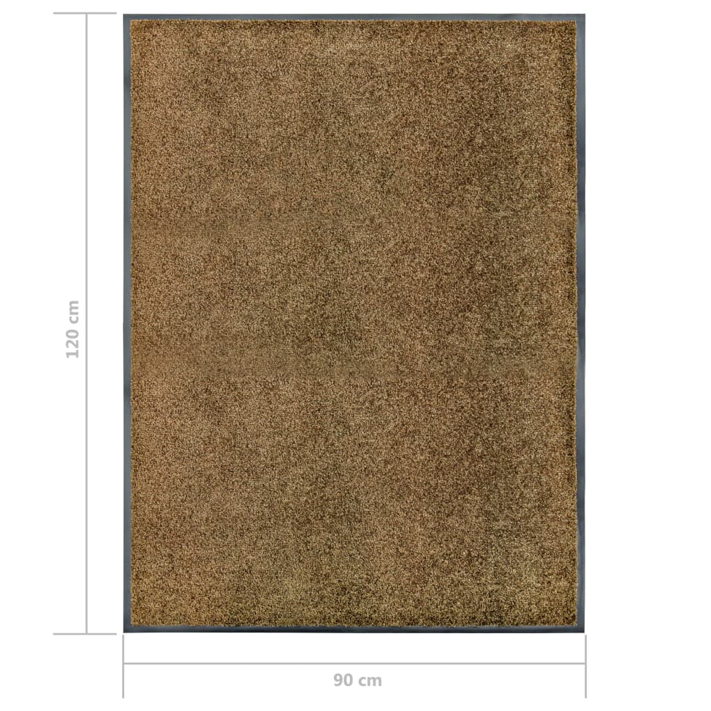 Zerbino Lavabile Marrone 90x120 cm | homemem39