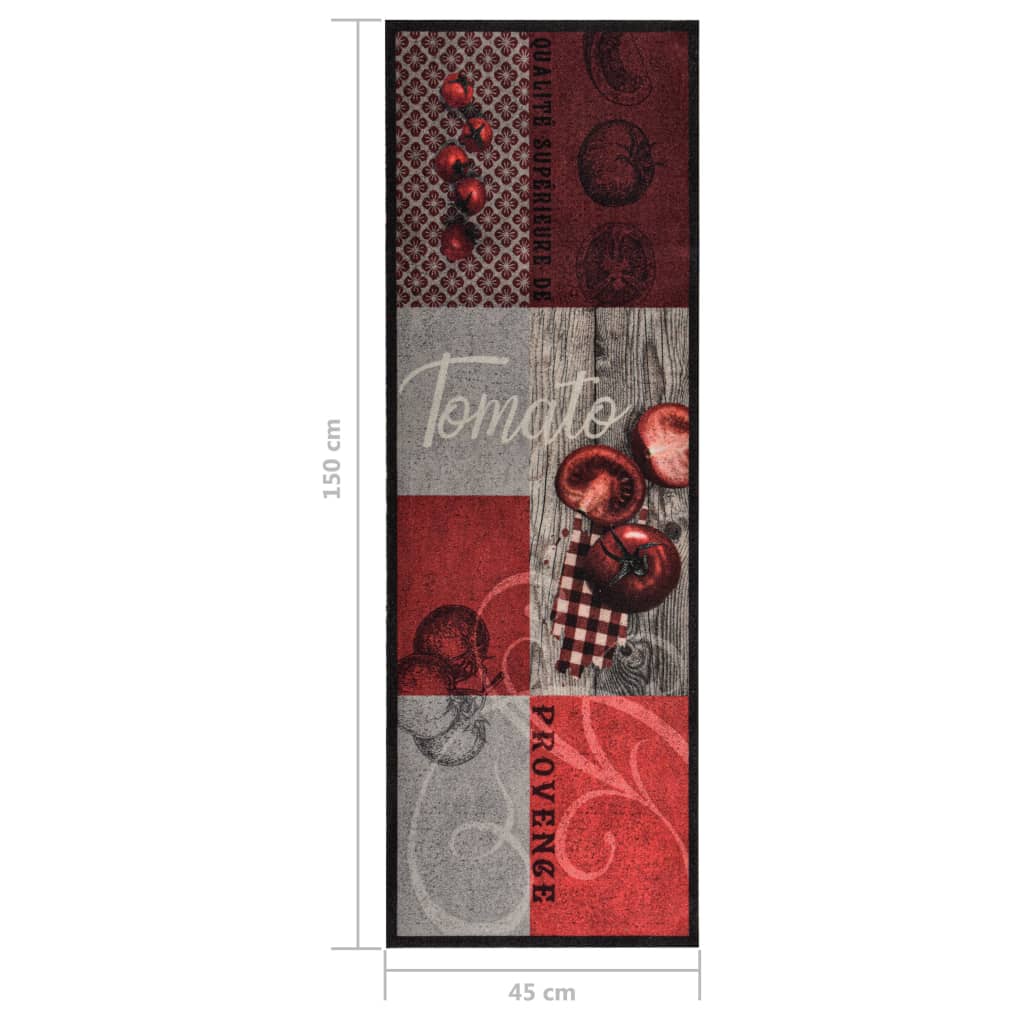 Tappetino da Cucina Lavabile Pomodori 45x150 cm | homemem39