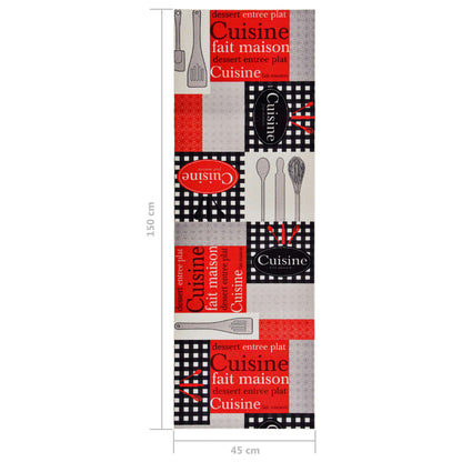 Tappetino da Cucina Lavabile Cuisine 45x150 cm | homemem39