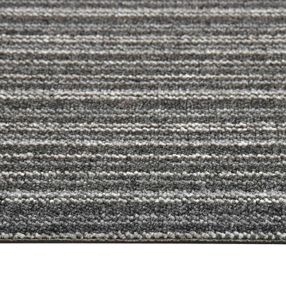 Tappeto 20 pcs Antracite Striato 50 x 50 cm 100% Polipropilene | homemem39