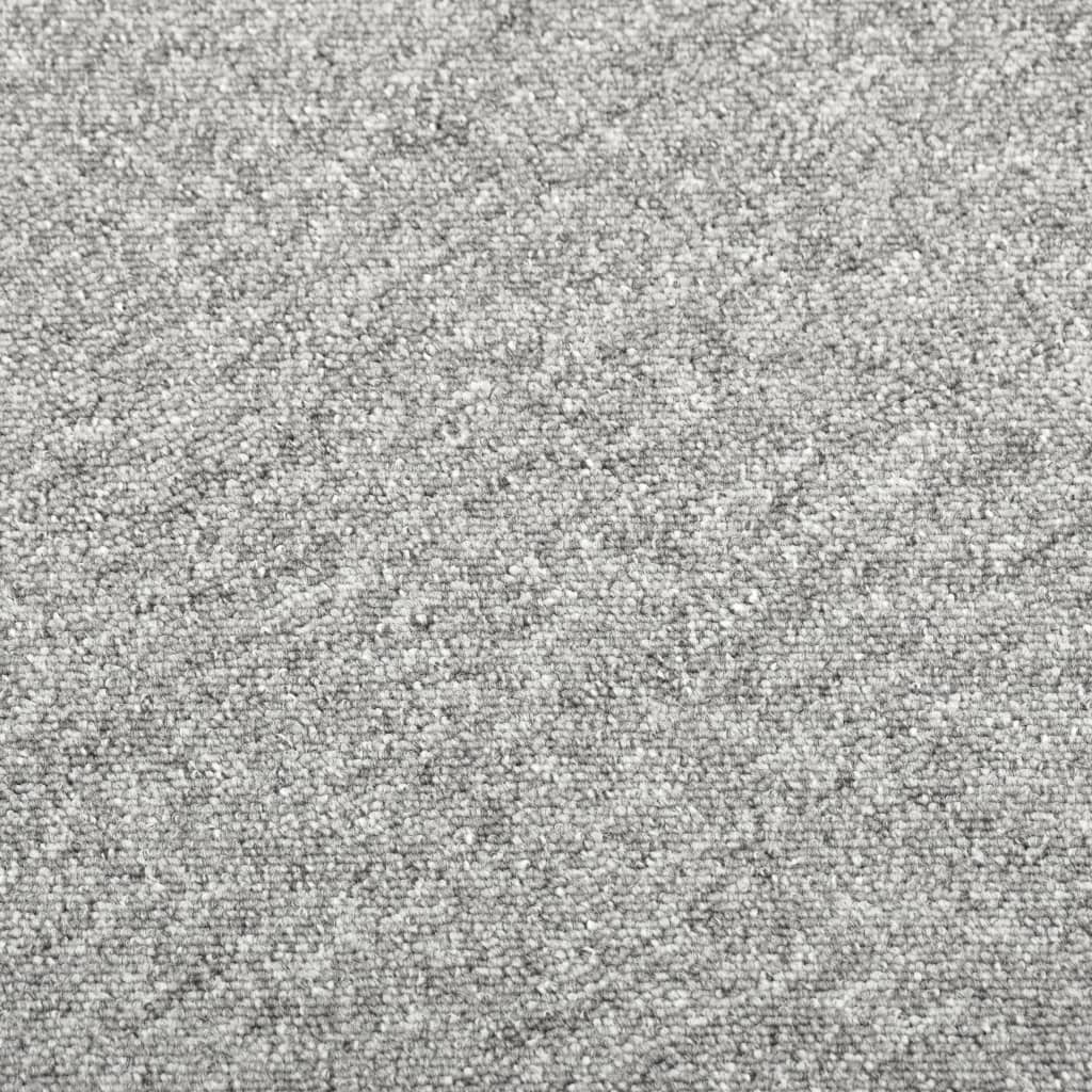 Quadrotte di Moquette 20 pz 5 m² 50x50 cm Grigio Chiaro