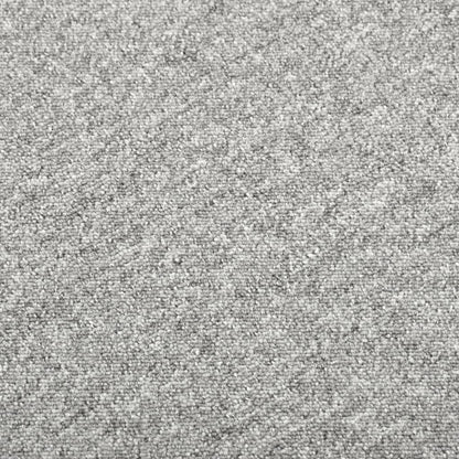 Quadrotte di Moquette 20 pz 5 m² 50x50 cm Grigio Chiaro