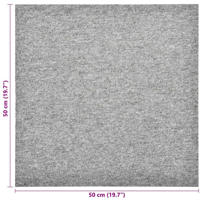 Tappeto 20 pcs Grigio chiaro 50 x 50 cm 100% Polipropilene | homemem39