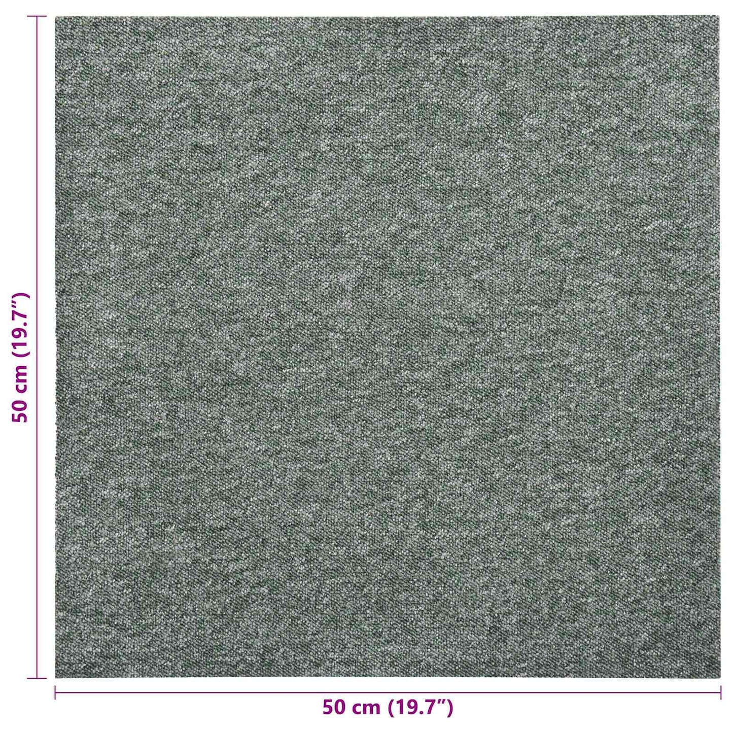 Tappeto 20 pcs Verde 50 x 50 cm 100% Polipropilene | homemem39