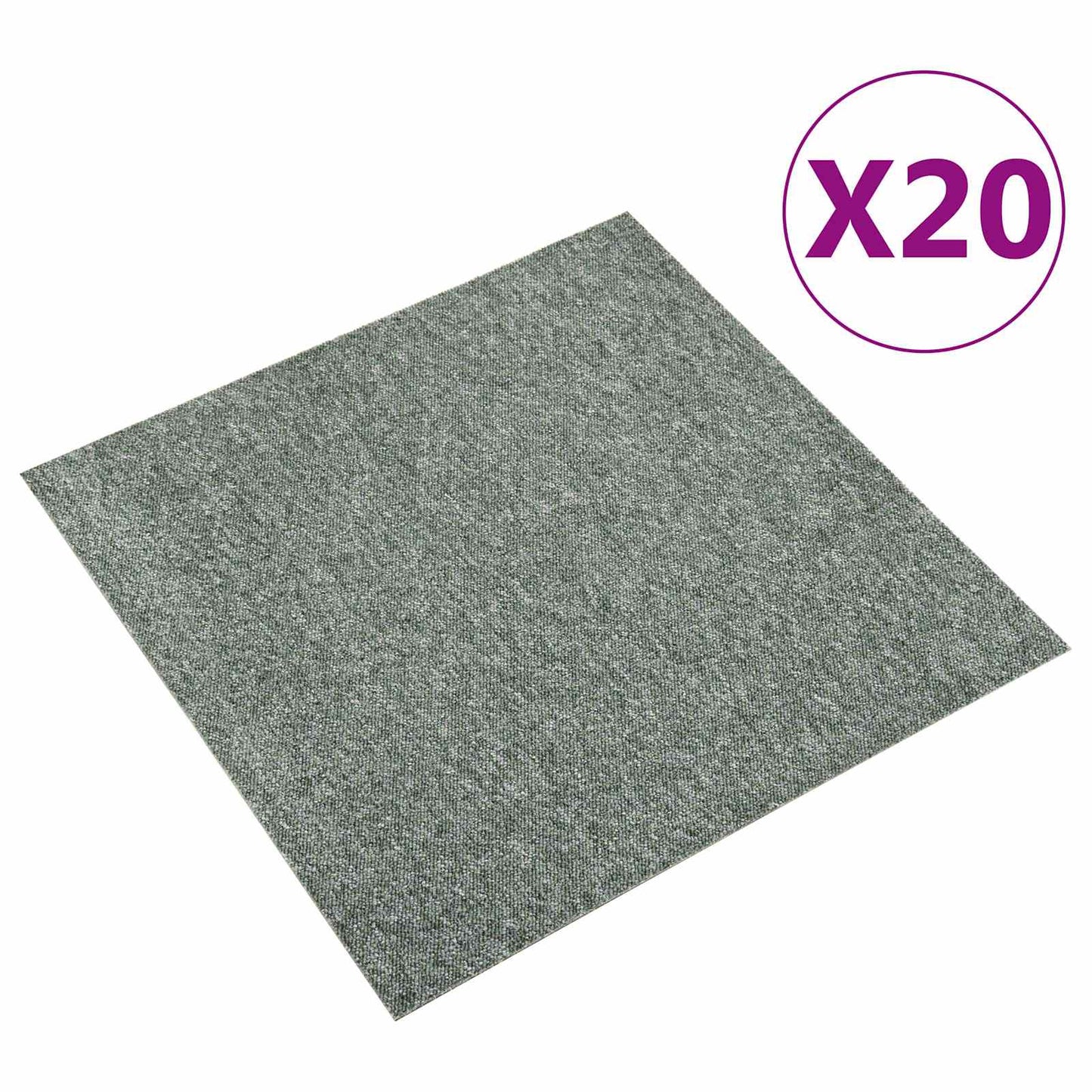 Tappeto 20 pcs Verde 50 x 50 cm 100% Polipropilene | homemem39
