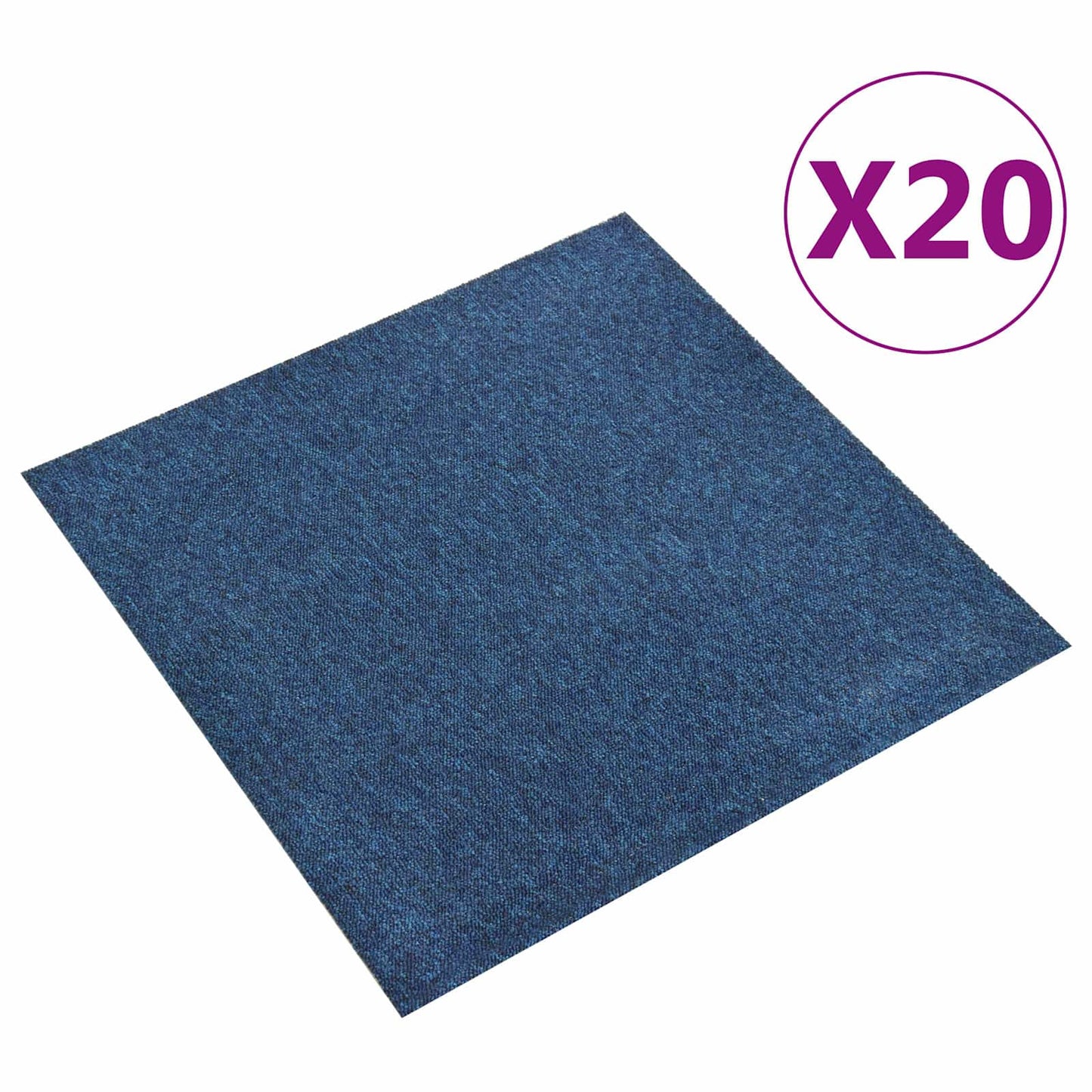 Tappeto 20 pcs Blu Scuro 50 x 50 cm 100% Polipropilene | homemem39