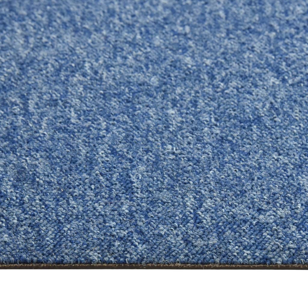 Quadrotte di Moquette 20 pz 5 m² 50x50 cm Blu